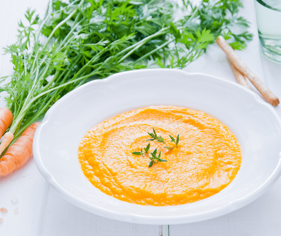 creamy spiced carrot soup