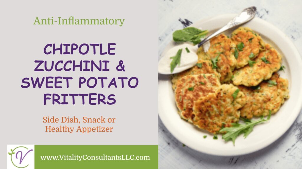 Chipotle Zucchini & Sweet Potato Fritters