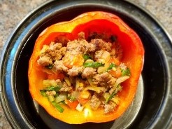 easy healthy meals - stuffed peppers
