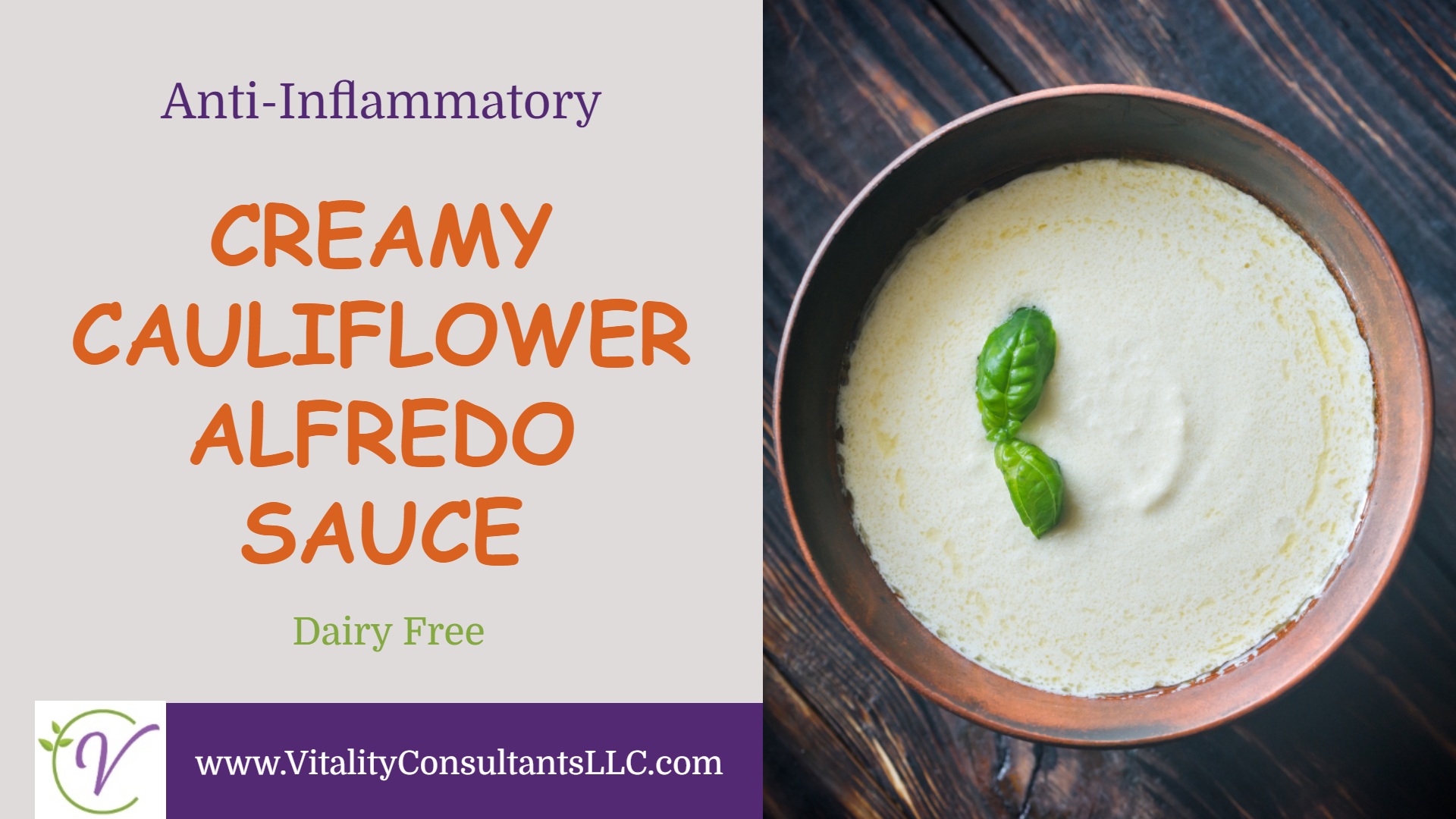 Creamy Cauliflower Alfredo Sauce