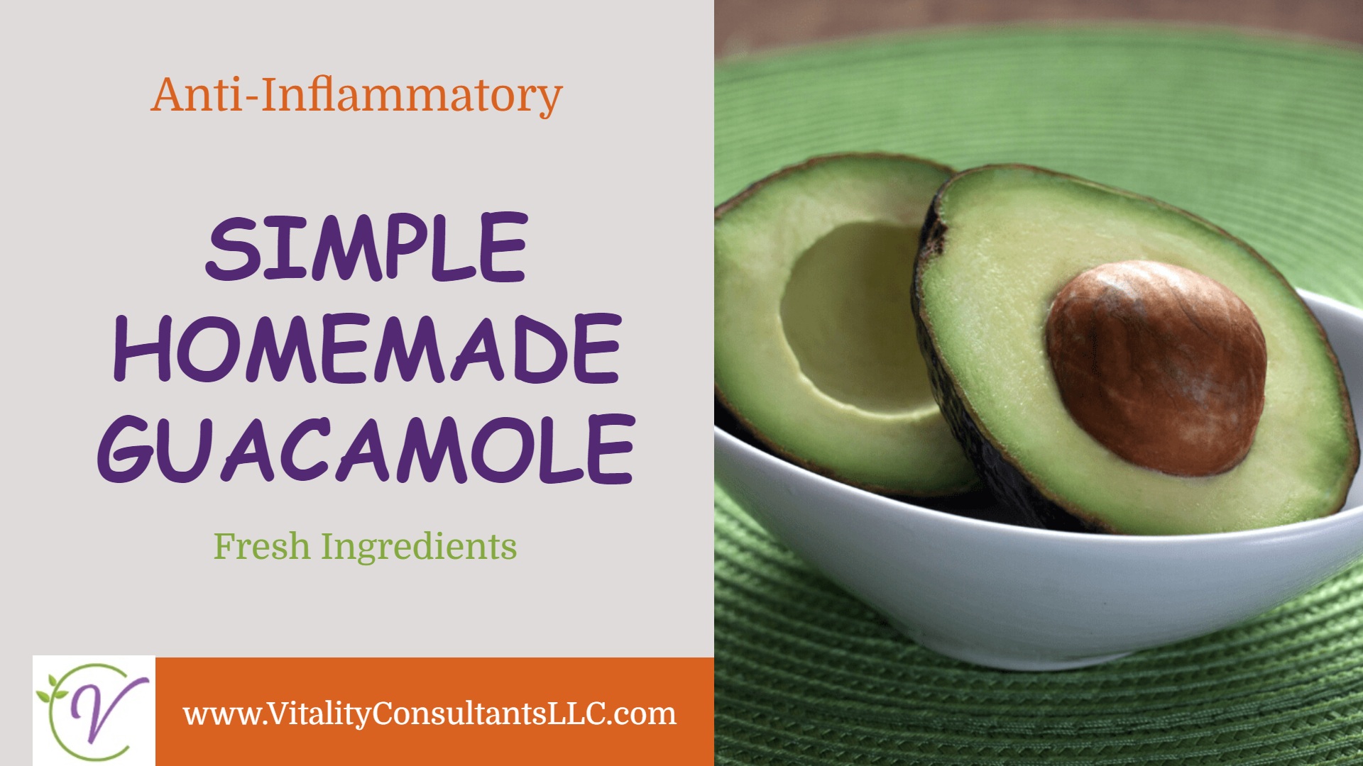 Simple Homemade Guacamole