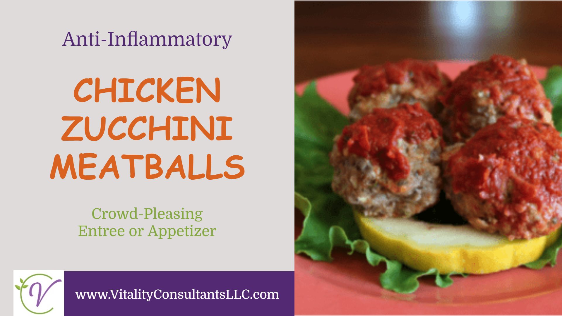 Chicken Zucchini Meatballs