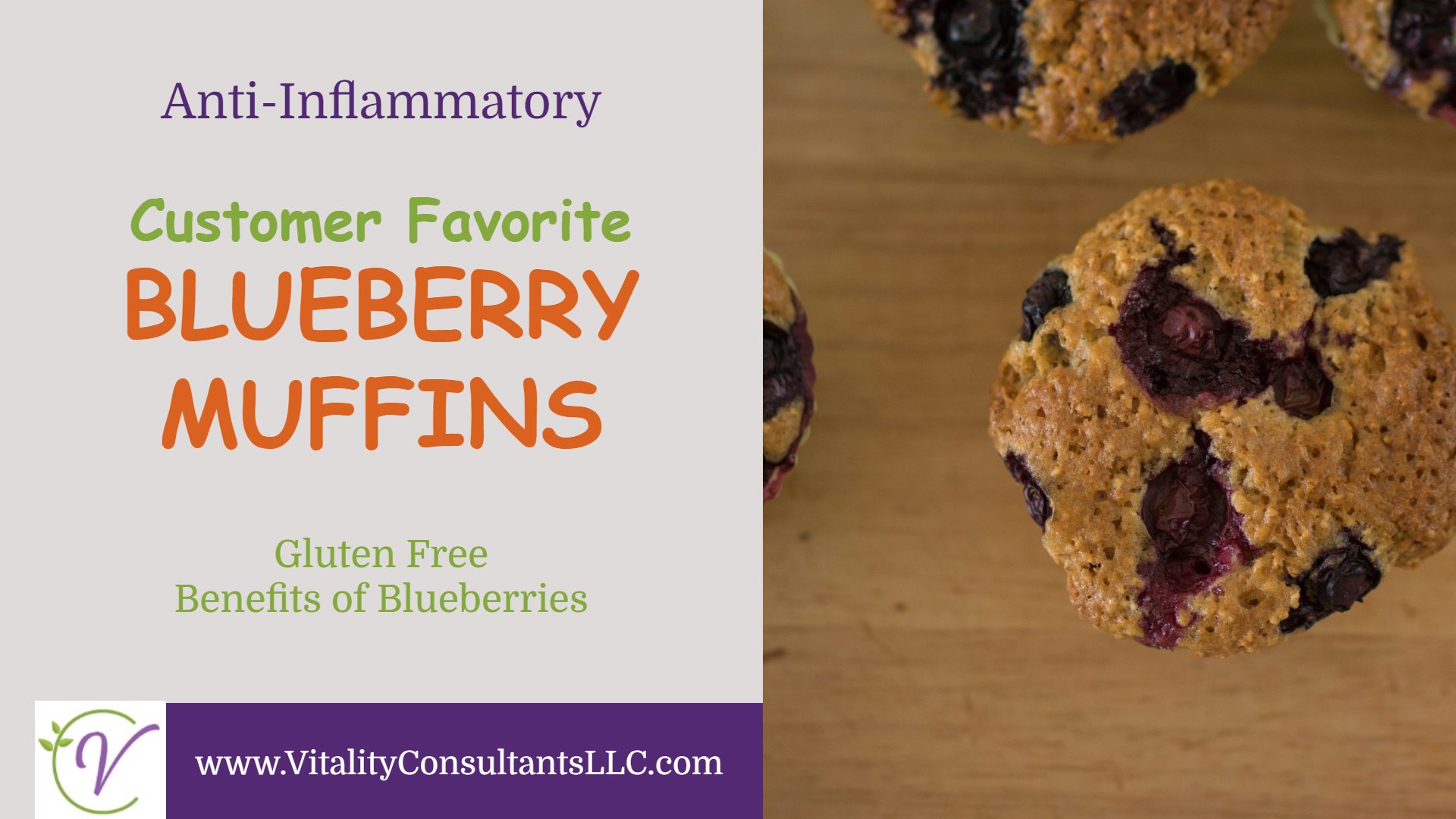 Anti-Inflammatory Blueberry Muffins