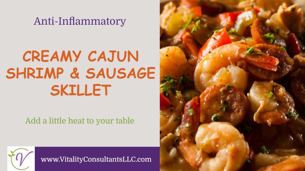 Creamy Cajun Shrimp and Sausage Skillet