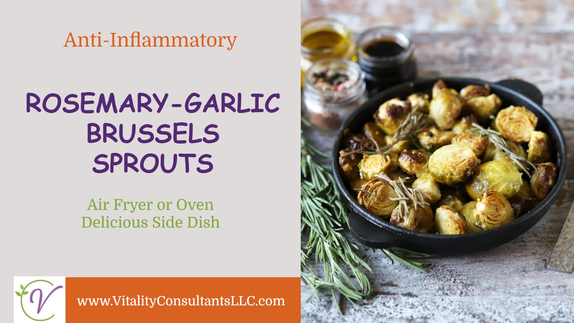 Rosemary Garlic Brussels Sprouts