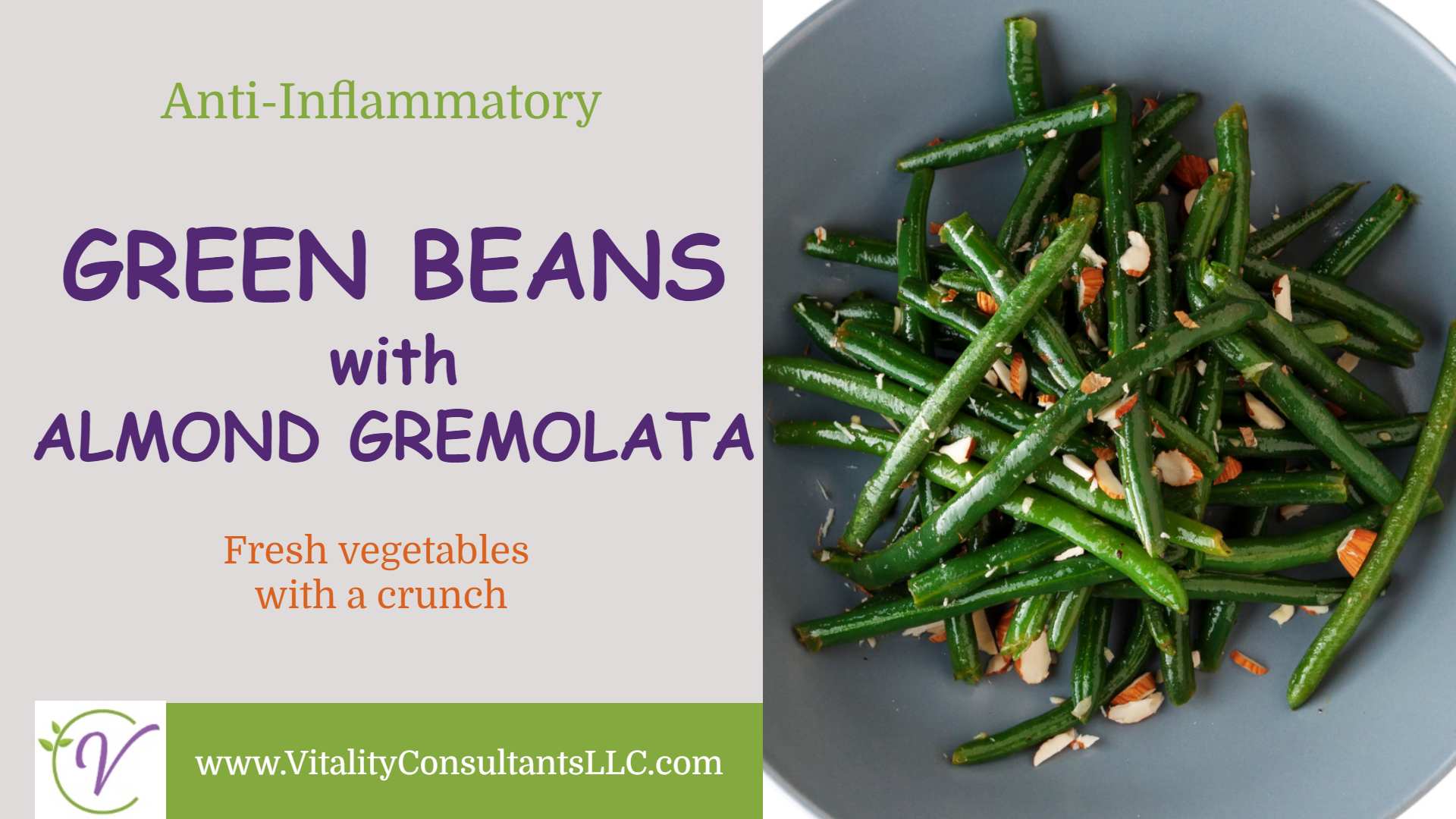 Green Beans with Almond Gremolata