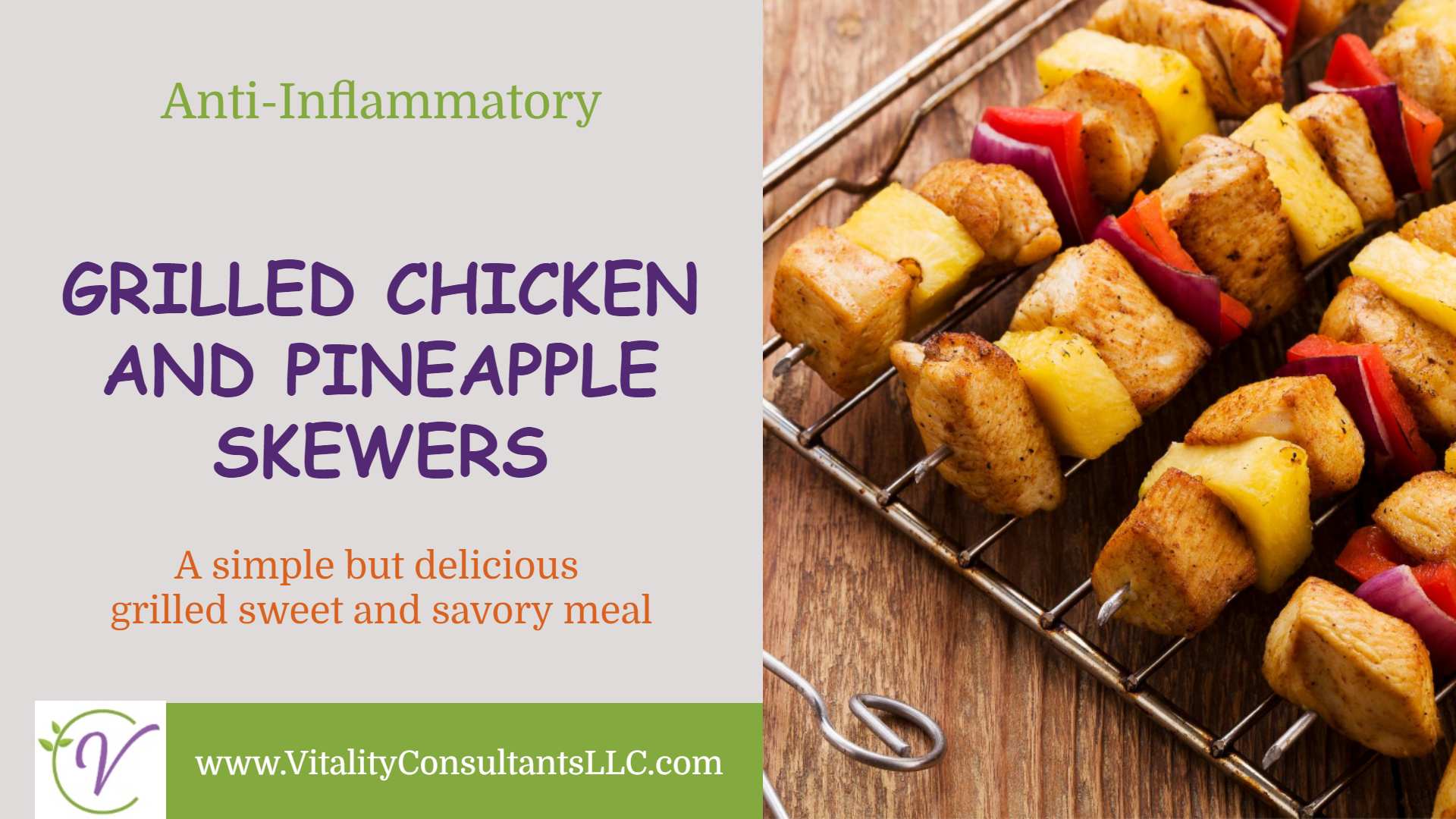 Grilled Chicken & Pineapple Skewers