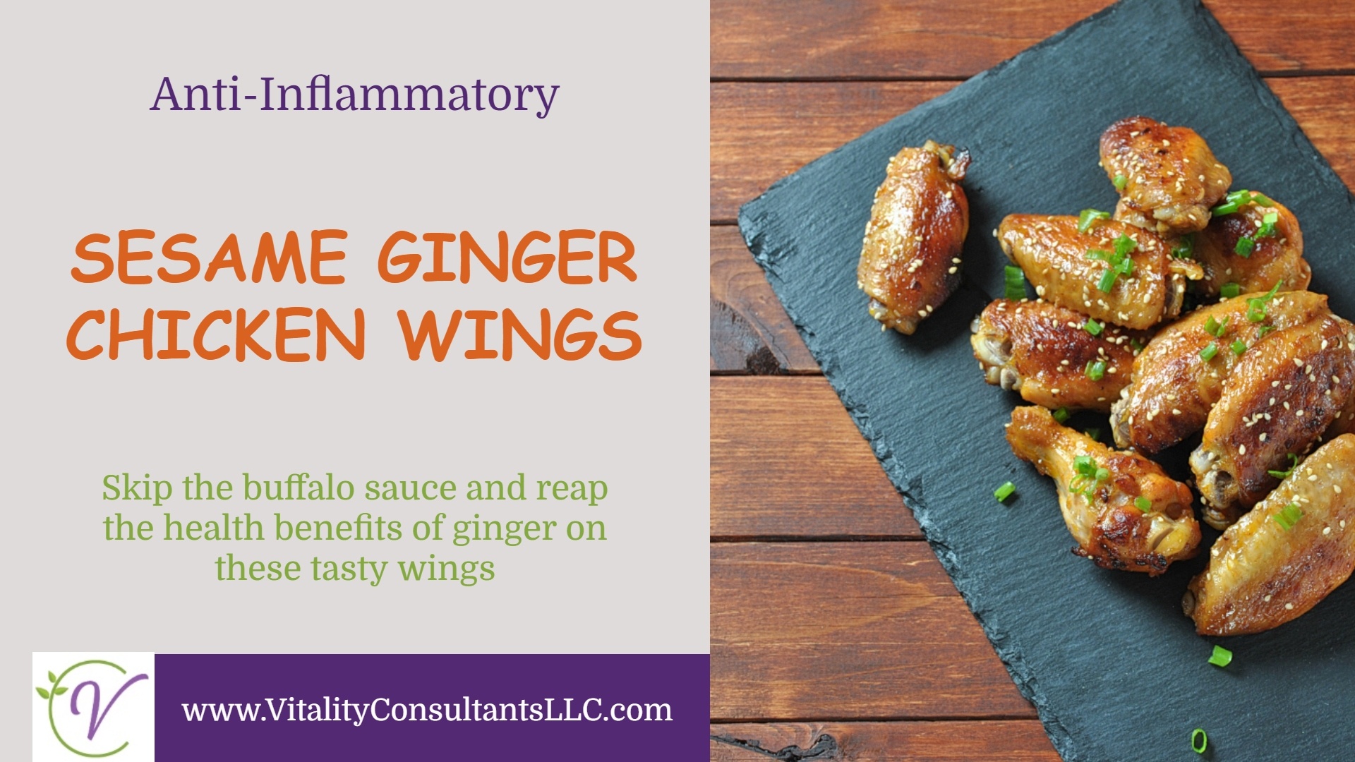 Sesame Ginger Chicken Wings