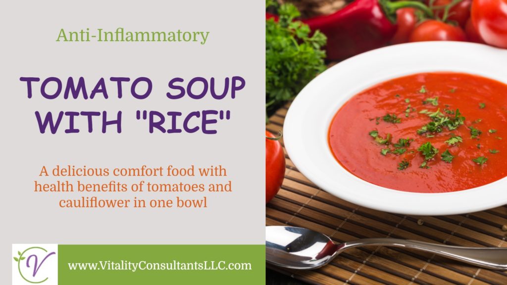 Tomato Soup with “Rice”