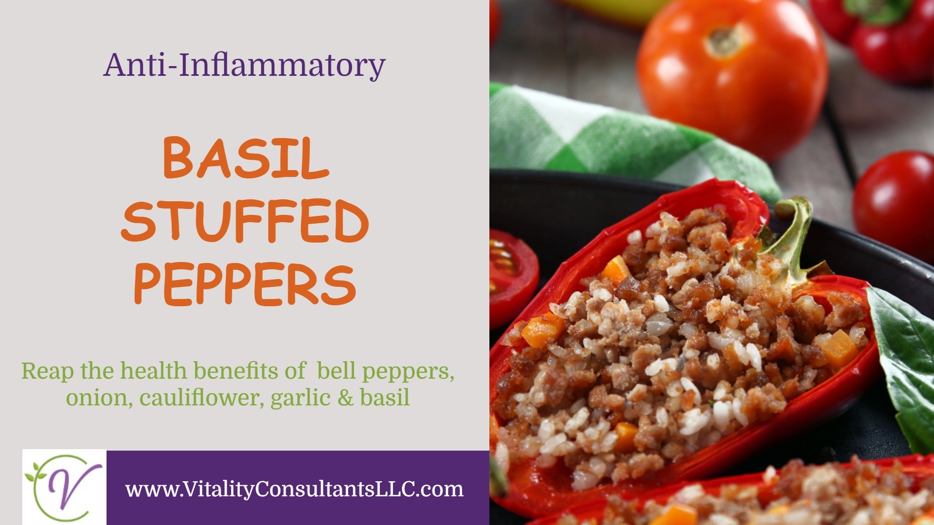Basil Stuffed Peppers